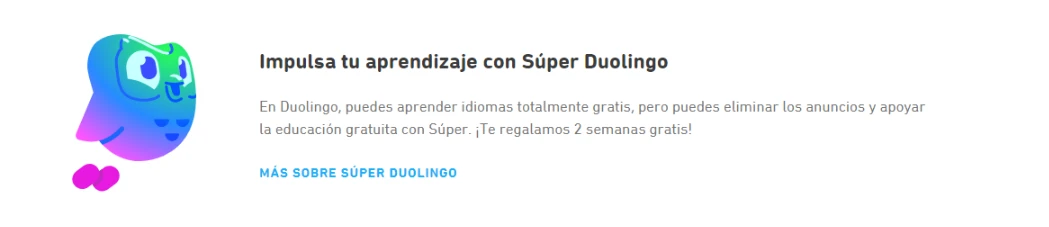 Aprender Duolingo Super compartiendo el plan familiar