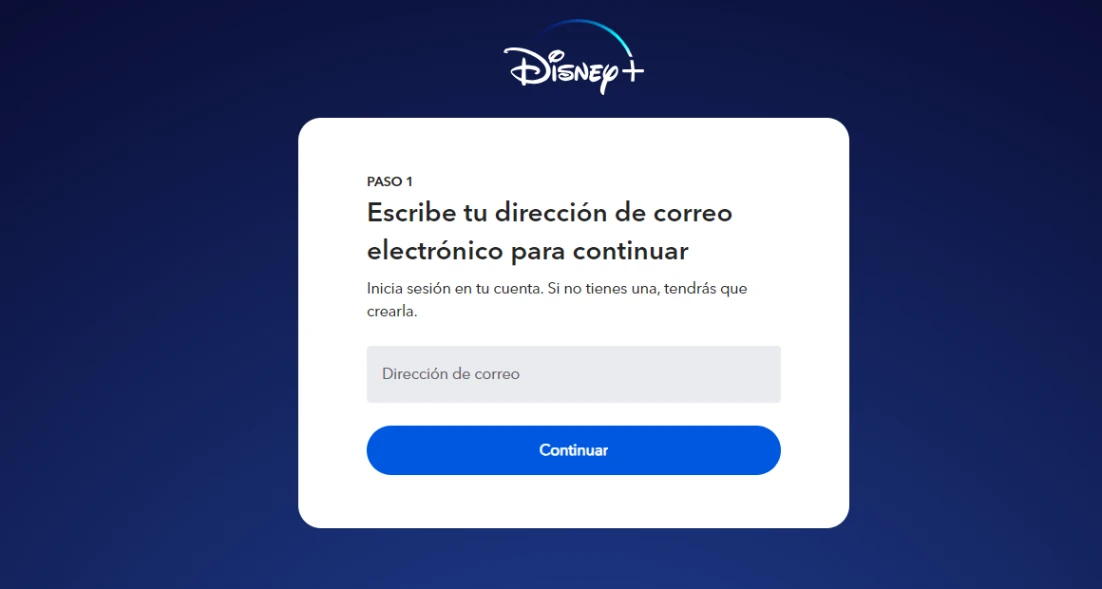 Como tener cuenta Disney Plus