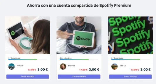 Compartiendo Spotify Premium Familiar