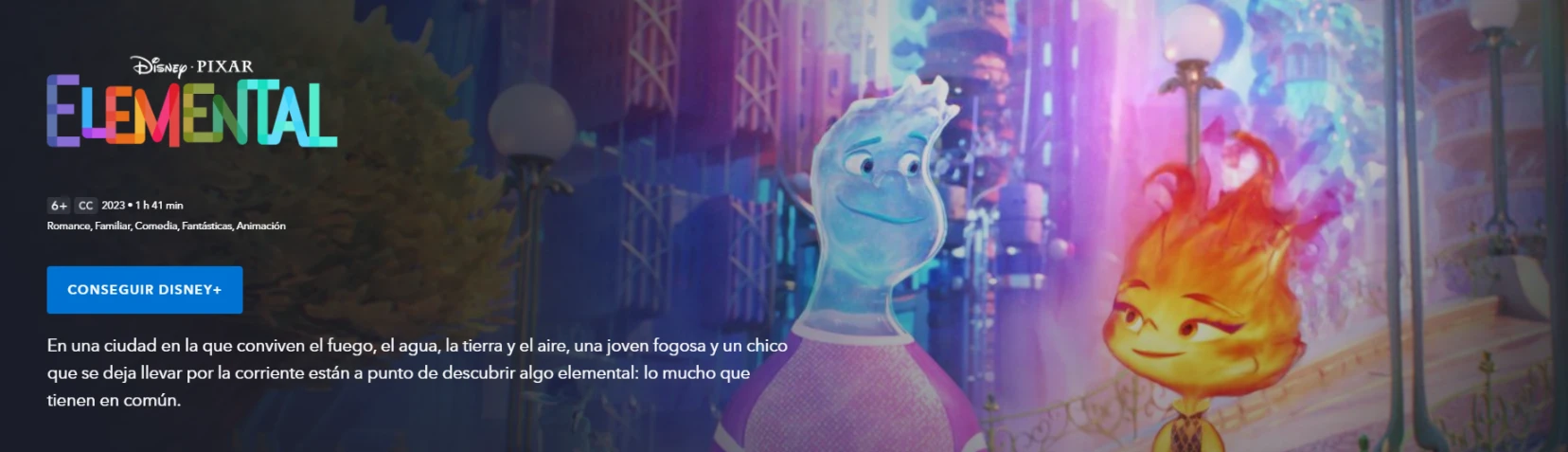 Curiosidades sobre Elemental de Disney Plus